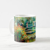 Impressionist Garden Art Mug Bridge Over Pond Koffiemok (Voorkant links)