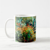 Impressionist Garden Art Mug Bridge Over Pond Koffiemok (Links)
