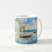 Impressionist Garden Art Mug Lakeside House with B Koffiemok (Voorkant rechts)