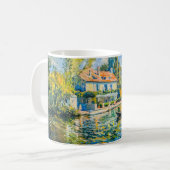 Impressionist Garden Art Mug Lakeside House with B Koffiemok (Voorkant links)