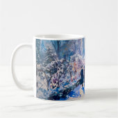 Impressionist Garden Art Mug Winter Pathway Scene Koffiemok (Links)