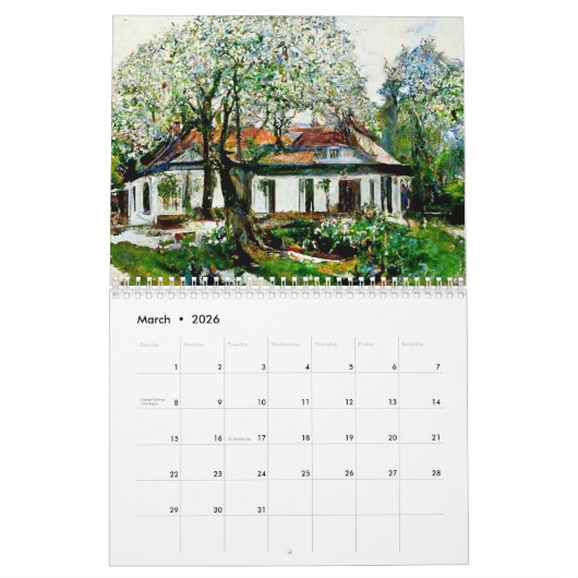 Impressionist Garden Views – 2026 Calendar Kalender (Mar 2026)