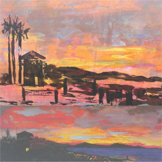 Impressionist, hetzelfde uitzicht, een onheilspell sticker (Voorkant)