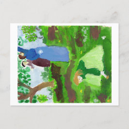 Impressionist homage briefkaart