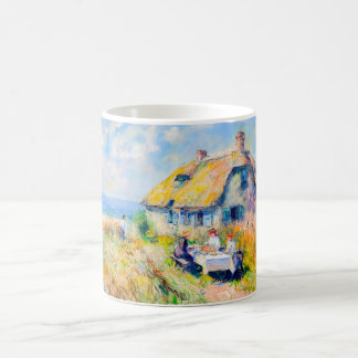 Impressionist House by the Sea – Coastal Art Mug Koffiemok