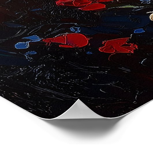 Impressionist inspireerde de kus poster (Hoek)