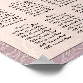 Impressionist Lila Ontvangingstabel Poster (Hoek)