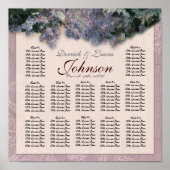 Impressionist Lila Ontvangingstabel Poster (Voorkant)