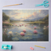 Impressionist Lily Pads op de vijver Decoupage Tissuepapier (Craft)