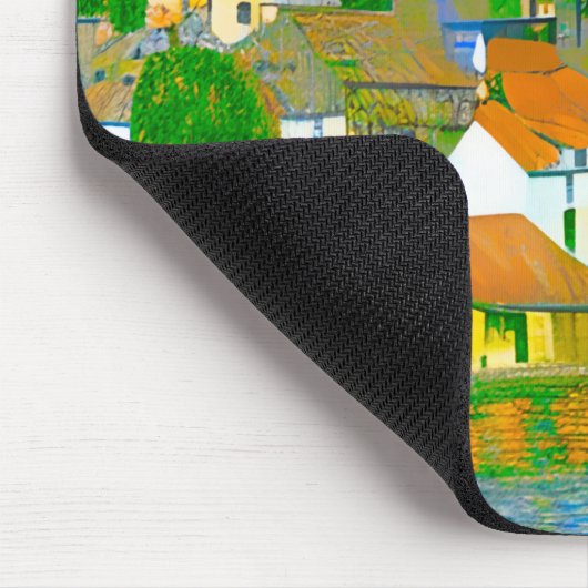 Impressionist  Mediterranean Village by the Sea   Muismat (Hoek)