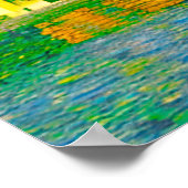 Impressionist Mediterranean Village by the Sea Poster (Hoek)