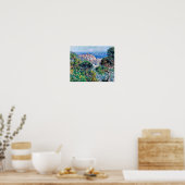 Impressionist People Monet Uitzicht van Bordighera Poster (Keuken)
