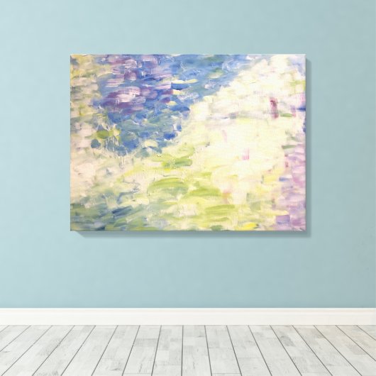 Impressionist Pond Abstract deegschilderdoek Canvas Afdruk (Insitu (Houten vloer))