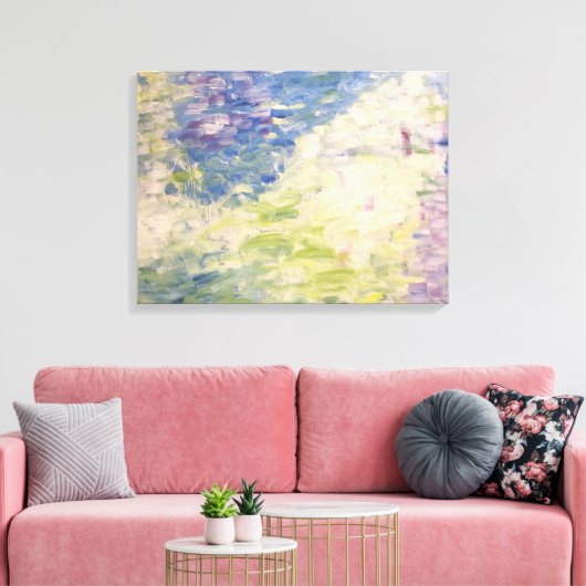 Impressionist Pond Abstract deegschilderdoek Canvas Afdruk (Insitu (Woonkamer))