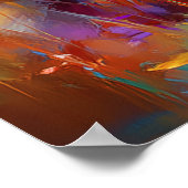 Impressionist Red Fox Wildlife Painting Poster (Hoek)