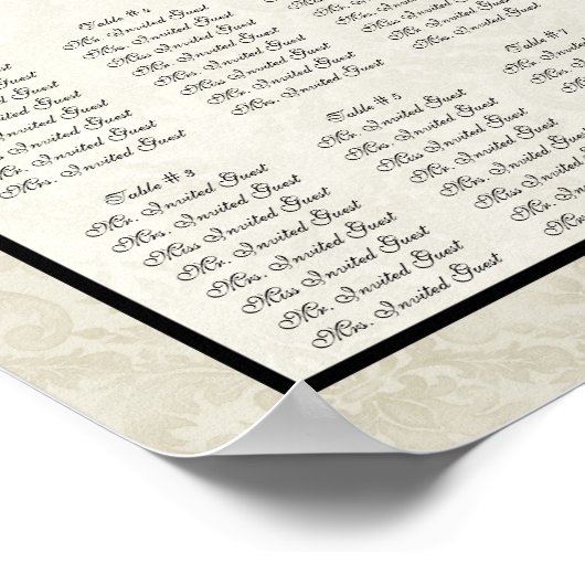 Impressionist Rozen Ontvangingstabel Poster (Hoek)