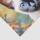 Impressionist Siamese Kitten Tissuepapier (Detail)