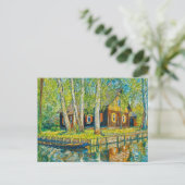 Impressionist Spreewald House by a Quiet Canal wit Briefkaart (Staand voorkant)