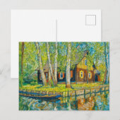 Impressionist Spreewald House by a Quiet Canal wit Briefkaart (Voorkant / Achterkant)