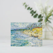 Impressionist Stormy Baltic Sea at the Weststrand  Briefkaart (Staand voorkant)