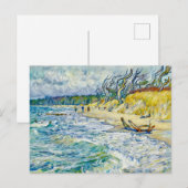 Impressionist Stormy Baltic Sea at the Weststrand  Briefkaart (Voorkant / Achterkant)