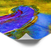 Impressionist Style Lilypad in de Italiaanse tuin Poster (Hoek)