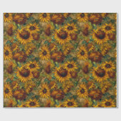 Impressionist Sunflower Cadeaupapier (Vlak)