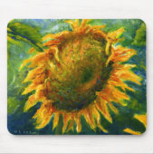 Impressionist Sunflower Face Muismat (Voorkant)