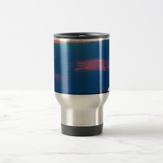 Impressionist Sunset Aluminium Travel Mug Reisbeker (Center)