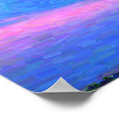 Impressionist Sunset van het Zee Poster (Hoek)