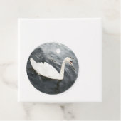 Impressionist Swan Bedankjes Labels (In situ)