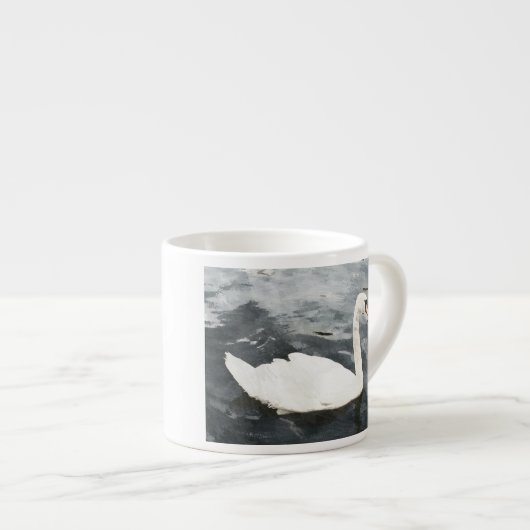 Impressionist Swan Espresso Kop (Voorkant rechts)