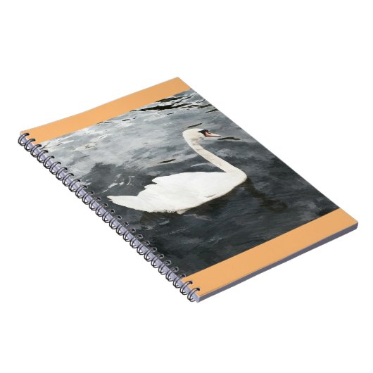 Impressionist Swan Notitieboek (Rechterzijde)