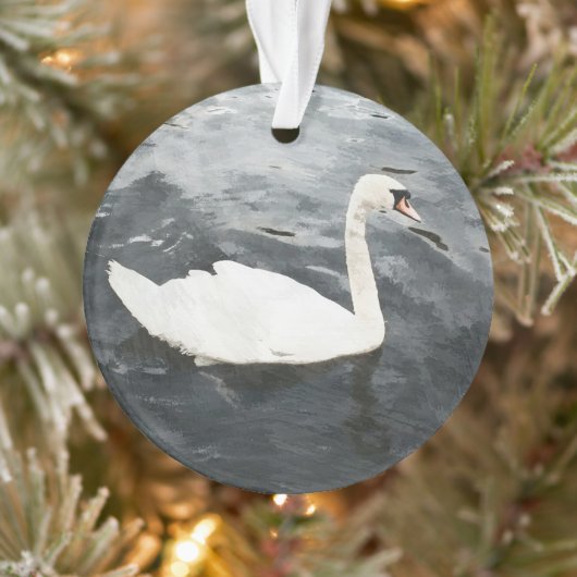 Impressionist Swan Ornament (Boom)