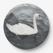 Impressionist Swan Papieren Bordje (Voorkant)