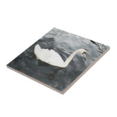 Impressionist Swan Tegeltje (Zijkant)