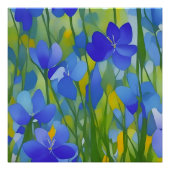 Impressionist Texas Bluebonnets Perfect Poster (Voorkant)