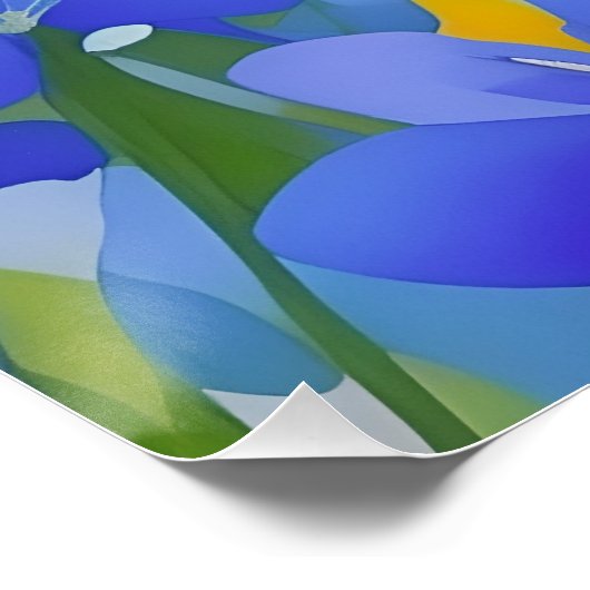 Impressionist Texas Bluebonnets Perfect Poster (Hoek)