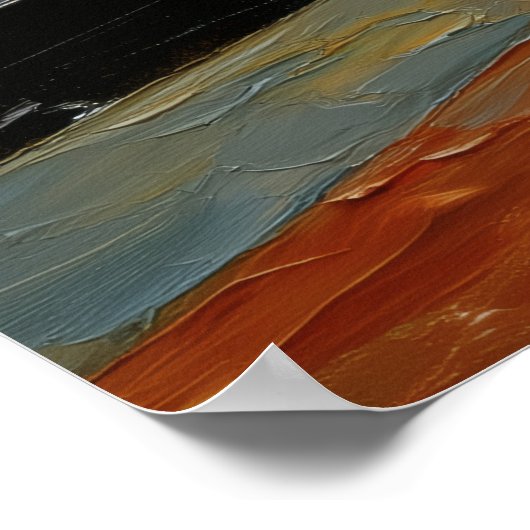 Impressionist Urban Landscape – Quiet Platform Poster (Hoek)