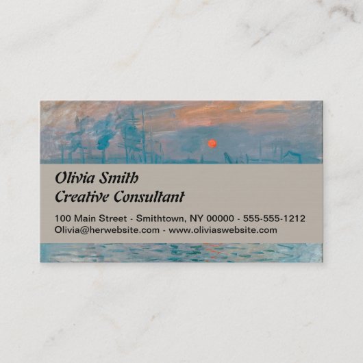 Impressionist Visitekaartje (Voorkant)