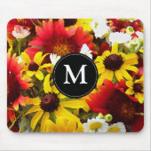 Impressionist Wildbloemen met Monogram Muismat (Voorkant)