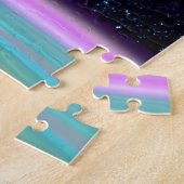 Impressionist Young Amazing Paarse Universe Space Legpuzzel (Zijkant)