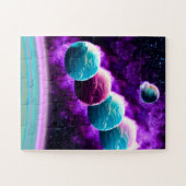 Impressionist Young Amazing Paarse Universe Space Legpuzzel (Horizontaal)