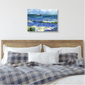 Impressionist Zeilboot op het Ocean Waves Canvas (Insitu (Slaapkamer))