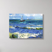 Impressionist Zeilboot op het Ocean Waves Canvas Afdruk (Voorkant)