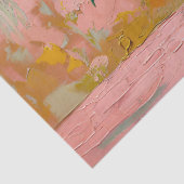 Impressionist Zonnebloemen in een Blauwe Vaas Deco Tissuepapier (Detail)