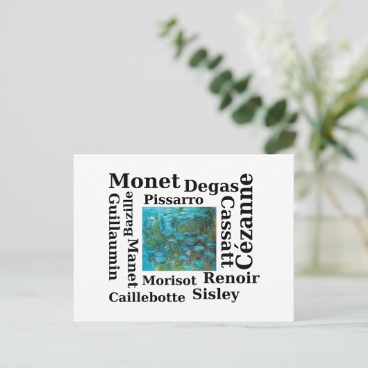 Impressionisten Briefkaart (Staand voorkant)