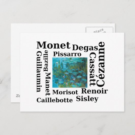 Impressionisten Briefkaart (Voorkant / Achterkant)