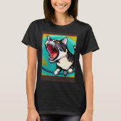 Impressionistic Cat Screaming Impressionism Cats T-shirt (Voorkant)