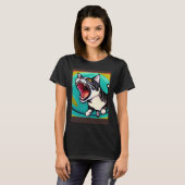 Impressionistic  Cat Screaming Impressionism Cats  T-shirt (Voorkant volledig)